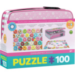 EUROGRAPHICS Puzzle ve svačinovém boxu Donuty 100 dílků 156072