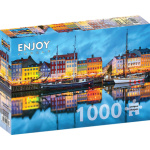 ENJOY Puzzle Starý kodaňský přístav 1000 dílků 156436