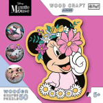 TREFL Wood Craft Junior puzzle Ve světě Minnie Mouse 50 dílků 156887