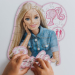 TREFL Wood Craft Junior puzzle Krásná Barbie 50 dílků 156888