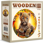 WOODEN CITY Dřevěné puzzle Malý roztomilý leopard 250 dílků 156968