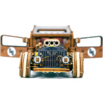 WOODEN CITY 3D puzzle Automobil Hot Rod Limitovaná edice 142 dílů 157258