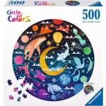 RAVENSBURGER Kulaté puzzle Kruh barev: Sny 500 dílků 157954