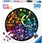 RAVENSBURGER Kulaté puzzle Kruh barev: Svět hmyzu 500 dílků 157956