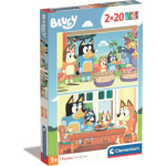 CLEMENTONI Puzzle Bluey 2x20 dílků 158340