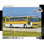 RETRO-AUTA Puzzle BUS č.19 Karosa LC 736.20 (1984 - 1997) 40 dílků 158539