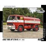 RETRO-AUTA Puzzle TRUCK č.41 Liaz 100.47 C10-0 (1977 - 1984) 40 dílků 158565