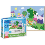 DODO Oboustranné puzzle Prasátko Peppa: Piknik 60 dílků 158943