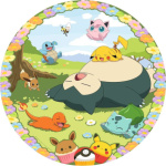 RAVENSBURGER Kulaté puzzle Roztomilí Pokémoni 500 dílků 159016