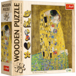 TREFL Dřevěné puzzle Art: Gustav Klimt - Polibek 200 dílků 159178