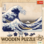 TREFL Dřevěné puzzle Art: Hokusai - Velká vlna Kanagawa 200 dílků 159202