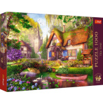 TREFL Puzzle Premium Plus Tea Time: Dřevěná chata 1000 dílků 159670