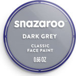 SNAZAROO Barva na obličej Tmavě šedá (Dark Grey) 18ml 160192