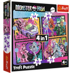 TREFL Puzzle Monster High: Elektrizující den 4v1 (35,48,54,70 dílků) 160951