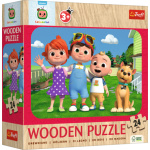 TREFL Dřevěné puzzle Cocomelon: Veselý Cocomelon 24 dílků 161012