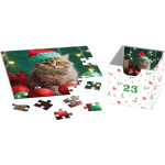 EUROGRAPHICS Puzzle Adventní kalendář: Vánoční vousky 24x50 dílků 161700