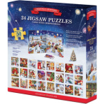 EUROGRAPHICS Puzzle Adventní kalendář: Vánoční vzpomínky 24x50 dílků 161701