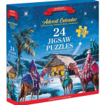 EUROGRAPHICS Puzzle Adventní kalendář: Narození Ježíška 24x50 dílků 161702