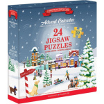 EUROGRAPHICS Puzzle Adventní kalendář: Vánoční jarmark 24x50 dílků 161704