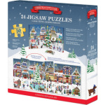 EUROGRAPHICS Puzzle Adventní kalendář: Vánoční jarmark 24x50 dílků 161704