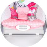 CHIPOLINO Dětské houpací křesílko Melody Pink 162064