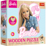 TREFL Dřevěné obrysové puzzle Barbie 50 dílků 162186