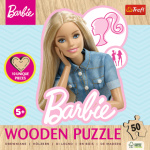 TREFL Dřevěné obrysové puzzle Barbie 50 dílků 162186