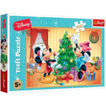 TREFL Puzzle Mickey a Minnie: Vánoce 100 dílků 162205