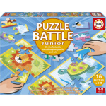 EDUCA Puzzle bitva Zvířátka 16x9 dílků 162643