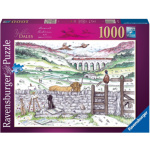 RAVENSBURGER Puzzle Život v Yorkshiru 1000 dílků 163025