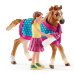 SCHLEICH Horse Club® 42361 Hříbě s dívkou a příslušenstvím 21473