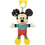 CLEMENTONI BABY Plyšový Mickey Mouse s úchytem 21979