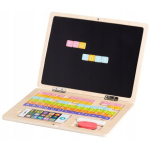 ECOTOYS Dřevěný notebook s magnetickým monitorem 25473