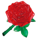 HCM KINZEL 3D Crystal puzzle Růže červená 44 dílků 3428