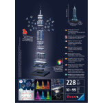 RAVENSBURGER Svítící 3D puzzle Noční edice Empire State Building 216 dílků 6125