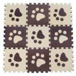 Pěnové BABY puzzle Hnědé tlapky B (29,5x29,5) 7113, 9 dílků