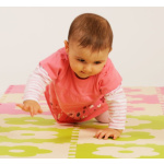 Pěnové BABY puzzle Zelené kytičky B (29,5x29,5) 7114 , 9dílů