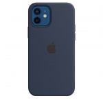 APPLE iPhone 12/12 Pro Silicone Case w MagSafe D.Navy/SK, MHL43ZM/A