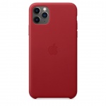 APPLE iPhone 11 Pro Max Leather Case - (PRODUCT)RED, MX0F2ZM/A