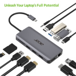 Acer 12in1 USB-C dongle (USB,HDMI,PD,CD,DP,RJ45), HP.DSCAB.009