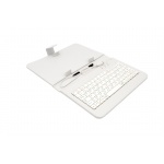 AIREN AiTab Leather Case 1 with USB Keyboard 7" WHITE (CZ/SK/DE/UK/US.. layout), Leather Case 1 7W