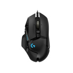 LOGITECH OEM Logitech G502 HERO/Herní/Optická/Pro praváky/25 600 DPI/Drátová USB/Černá, 910-005470