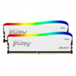 Kingston FURY Beast White/DDR4/16GB/3200MHz/CL16/2x8GB/RGB/White, KF432C16BWAK2/16