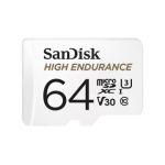 SanDisk High Endurance/micro SDXC/64GB/UHS-I U3 / Class 10/+ Adaptér, SDSQQNR-064G-GN6IA