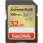 SanDisk Extreme PLUS/SDHC/32GB/UHS-I U3 / Class 10/Černá, SDSDXWT-032G-GNCIN