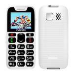 EVOLVEO EasyPhone, mobilní telefon pro seniory s nabíjecím stojánkem, bílá, EP-501-WH