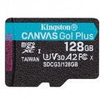 Kingston Canvas Go Plus A2/micro SDXC/128GB/UHS-I U3 / Class 10, SDCG3/128GBSP