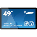 49" iiyama TF4939UHSC-B1AG: IPS, 4K, capacitive, 15P, 500cd/m2, VGA, HDMI, DP, 24/7, IP54, černý, TF4939UHSC-B1AG