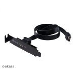 AKASA - USB 3.1 gen 2 Typ C PCI záslepka low profile, AK-CBUB37-50L