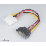 AKASA Adaptér SATA na 4pin Molex - 15 cm 2 ks, AK-CBPW03-KT02